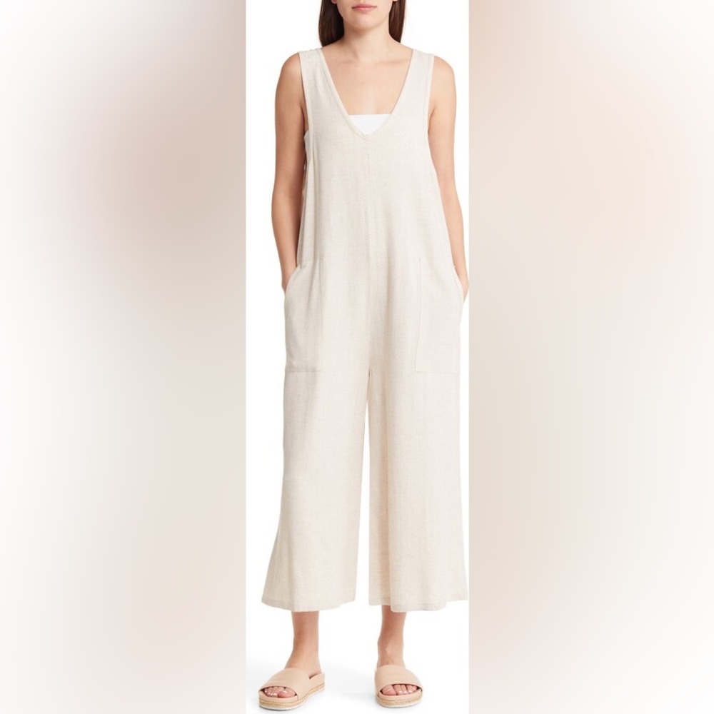 Treasure & Bond Sleeveless Wide Leg Jumpsuit Size Medium